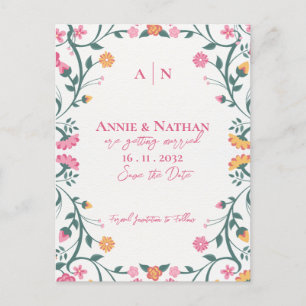 Cartão Postal De Anúncio Lindo Quadro Floral Rosa Amarelo Bela Noiva