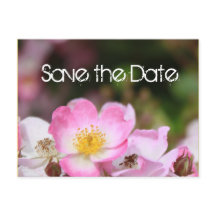 lindo save the date de casamento de flor de rosa s