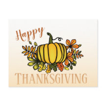 Lindos abóboras de outono Feliz Dia de Ação de Gra