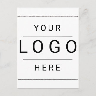 Cartão Postal De Anúncio Logotipo Personalizado