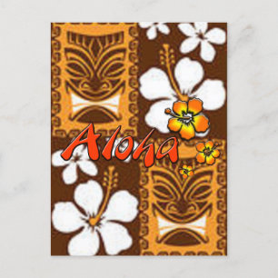 Cartão Postal De Anúncio Luau havaiano