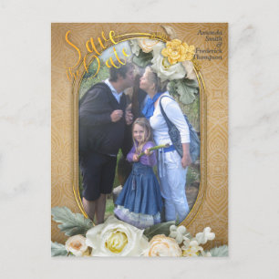 Cartão Postal De Anúncio Mandalas em um Dourado e branco fundo fotográfico