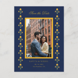 Cartão Postal De Anúncio Margarida em aquarela  Foto Salvar a data 