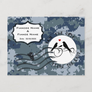 Cartão Postal De Anúncio MARINHO USN Salve as Aves de Data e Amor