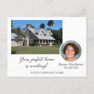 Cartão Postal De Anúncio Marketing Fotográfico Sua Mensagem Comercial