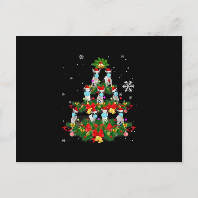 Cartão Postal De Anúncio Máscara de cachorro engraçada de Boston Terrier na (Frente)