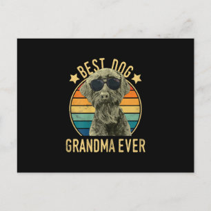 Cartão Postal De Anúncio Melhor Cadela Avó Ever Giant Schnauzer Mulheres