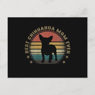 Cartão Postal De Anúncio Melhor Dia de as mães Chihuahua Mãe Engraçado