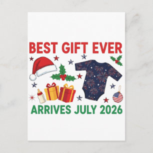 Cartão Postal De Anúncio Melhor Presente de Natal de Todos os Tempos Chega