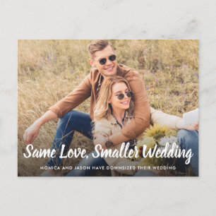 Cartão Postal De Anúncio Mesmo Amor Menor Casamento Reduzido Foto