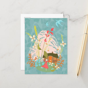 Cartão Postal De Anúncio Meu Lugar Feliz