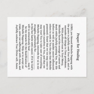 Cartão Postal De Anúncio Michelle Duppong