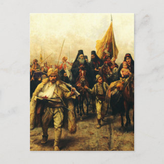 Cartão Postal De Anúncio Migration of the Serbs by Paja Jovanovic Fine Art