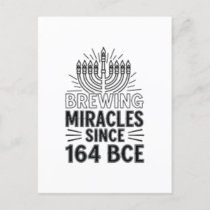 Cartão Postal De Anúncio Milagres De Criação Desde 164 ABCE Hanukkah Judeu