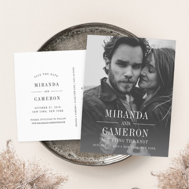 Cartão Postal De Anúncio Moderno Humor | Foto Salve a Data (Criador carregado)