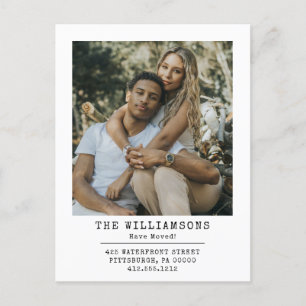 Cartão Postal De Anúncio Moderno Movimentamos a Mudança de Endereço Foto Mo