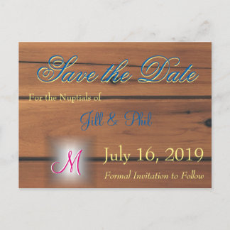 Cartão Postal De Anúncio Monograma 3D de Parede de Celeiro