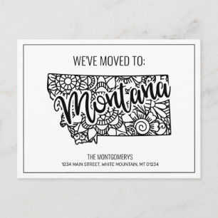Cartão Postal De Anúncio Movemos Floral Mandala Montana