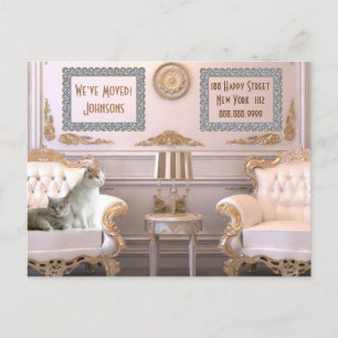 Cartão Postal De Anúncio Movemos o Cartão-Postal Personalizado do Endereço