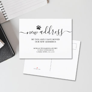 Cartão Postal De Anúncio Movendo Cachorro