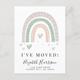 Cartão Postal De Anúncio Movi Boho Arco-Íris se Movendo