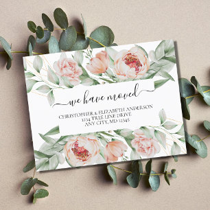 Cartão Postal De Anúncio Movimentação de Palha Floral de Pêssego