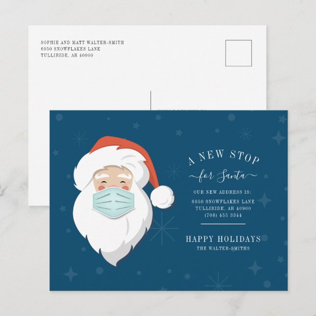 Cartão Postal De Anúncio Movimentamos novos Papais noeis para de mover o an (Frente/Verso)