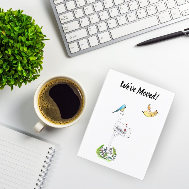 Cartão Postal De Anúncio Movimentamos Primavera com Pássaros Cancionados (Criador carregado)