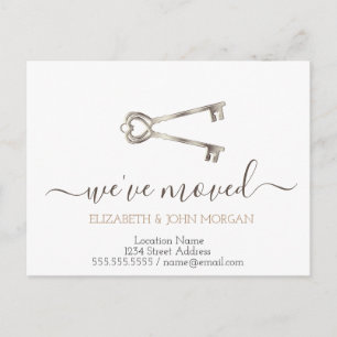 Cartão Postal De Anúncio Movimentei Chaves Novo Endereço