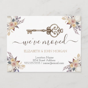 Cartão Postal De Anúncio Movimentei o lançamento de novos endereços para as