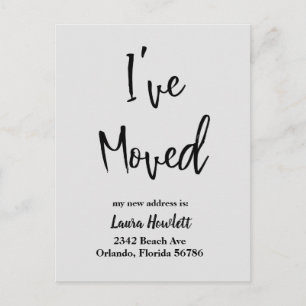 Cartão Postal De Anúncio Movimentei o lançamento moderno