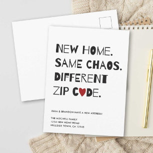 Cartão Postal De Anúncio Movimento Moderno Moderno Engraçado e Minimalista