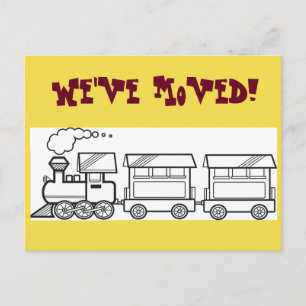 Cartão Postal De Anúncio Mudamos de Endereço Cartão