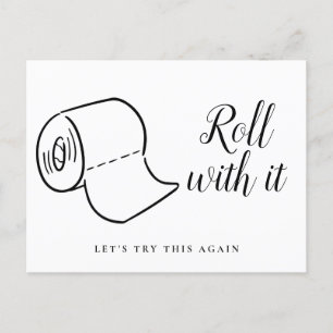 Cartão Postal De Anúncio Mudança de Data Adiada Evento Cancelado