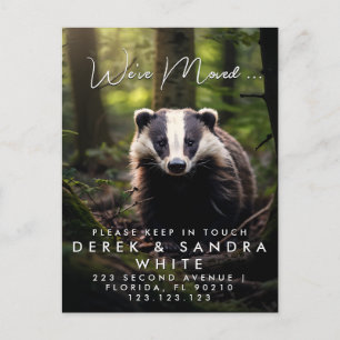 Cartão Postal De Anúncio Mudança de endereço nos mudamos 