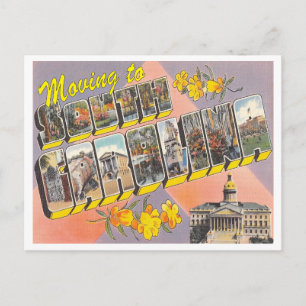 Cartão Postal De Anúncio Mudança de endereço para Carolina do Sul