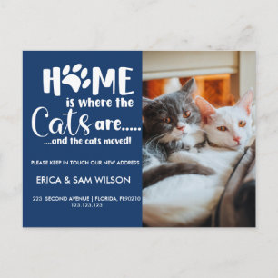 Cartão Postal De Anúncio Mudança de endereço que mudamos de casa
