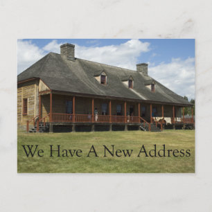 Cartão Postal De Anúncio Mudança de Endereço - Wilderness Fort