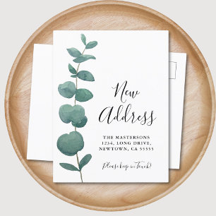 Cartão Postal De Anúncio Mudança de Eucalipto 