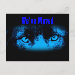 Cartão Postal De Anúncio Mudança Intensa De Endereço De Olhos