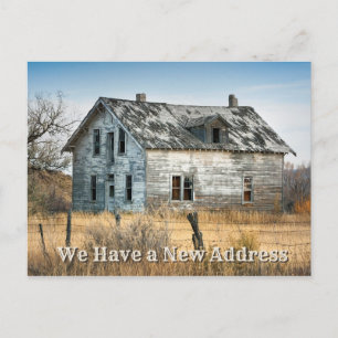 Cartão Postal De Anúncio Mudando