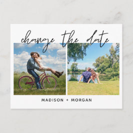 Cartão Postal De Anúncio Mudar a data de várias fotos