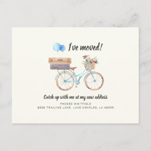 Cartão Postal De Anúncio Mudei de Endereço