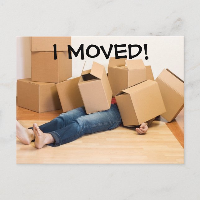 Cartão Postal De Anúncio Mudei O Cartão-Postal De Endereço (Frente)