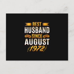Cartão Postal De Anúncio Mulher Melhor Marido Desde agosto de 1972 - Engraç