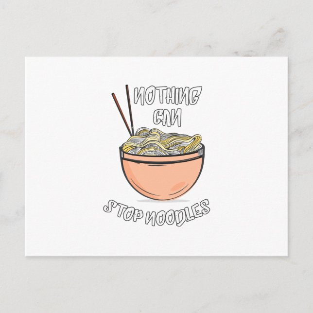 Cartão Postal De Anúncio Nada Pode Parar Os Noodes (Frente)