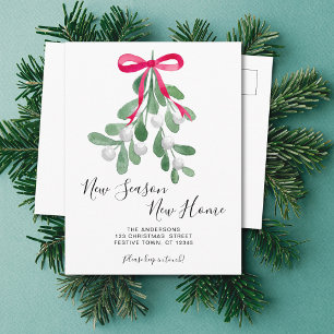 Cartão Postal De Anúncio Natal Mudança de Casa Nova