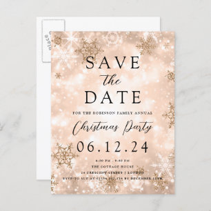 Cartão Postal De Anúncio Natal Salve A Rosa Dourada Maravilha De Inverno