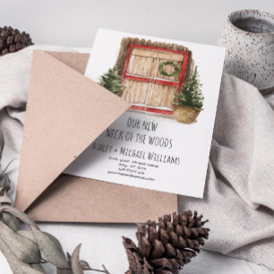 Cartão Postal De Anúncio New Neck of the Woods Moving Announcement