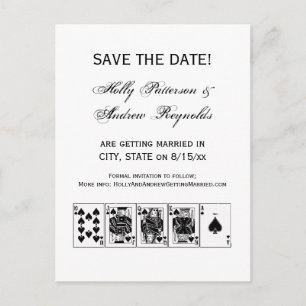 Cartão Postal De Anúncio Noite de Cassino Poker Royal Straight Flush Espada